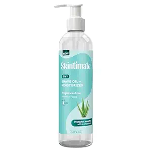 Skintimate 2-in-1 Shave Oil & Moisturizer, Fragrance Free, 7.3oz | Shaving Oil