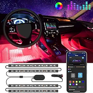 Govee Car LED Lights, Smart Car Interior Lights with App Control