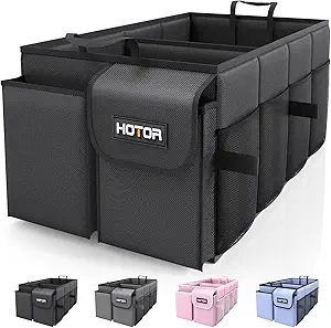 HOTOR Trunk Organizer for Car - Car Organizer, Foldable Trunk organizer for SUVs & Sedans