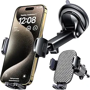 Qifutan Car Phone Holder Mount Phone Mount for Car Windshield Dashboard